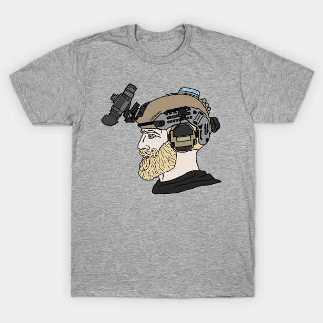 Tactical Chad T-Shirt by Lucidic614